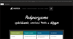 Desktop Screenshot of nadaciatatrabanky.sk
